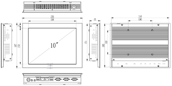 10寸工业平板电脑PPC-NJ1052HT-JK2