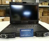 加固笔记本定制厂家案例分享：SAYW14加固笔记本定制来电自启动+底部定制航空插头